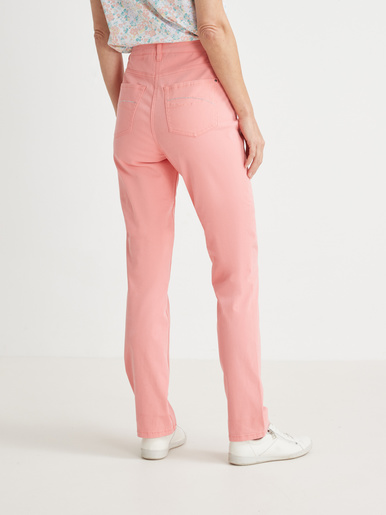 Pantalon 5 poches coupe droite - Daxon - Corail