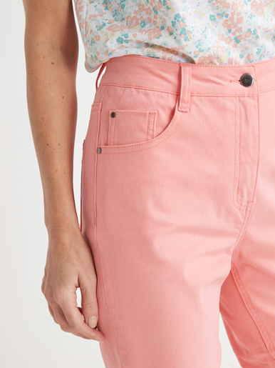 Pantalon 5 poches coupe droite - Daxon - Corail