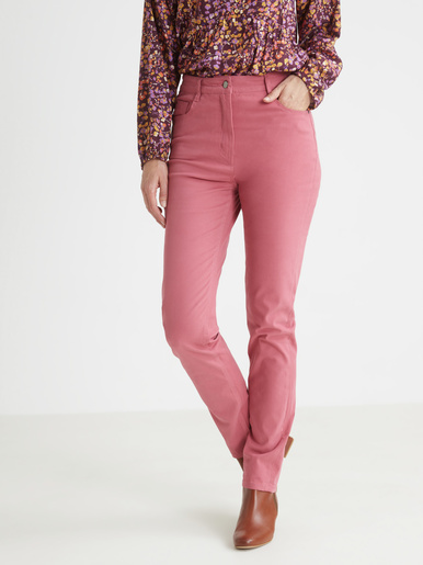 Pantalon 5 poches coupe droite - Kocoon - Vieux rose