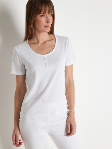 Tee-shirt en côtes plates - Daxon - Blanc
