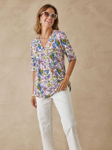 Tunique maille fluide coupe confort