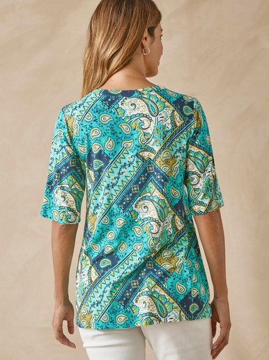 Tunique maille fluide coupe confort