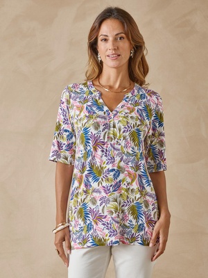 Tunique maille fluide coupe confort