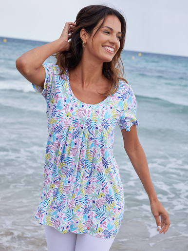 Tunique en maille avec plis d'aisance - Daxon -