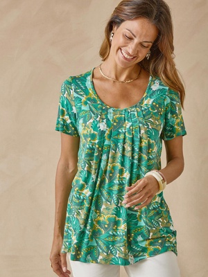 Tunique en maille avec plis d'aisance