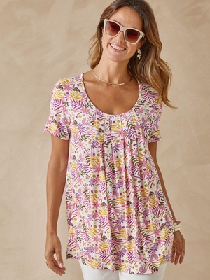 Tunique en maille avec plis d'aisance