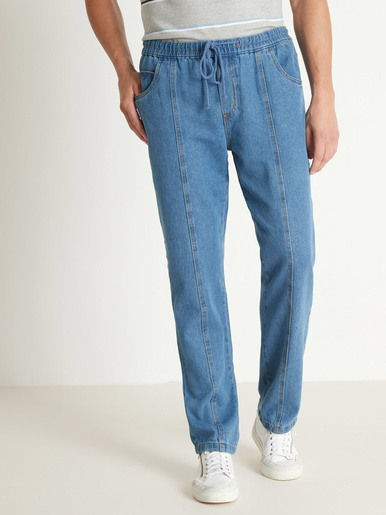 Pantalon 5 poches denim léger -  - Bleached