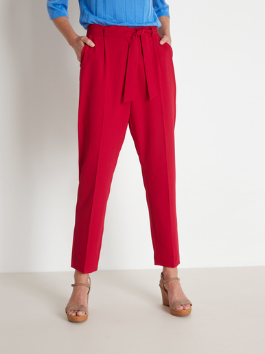 Pantalon 7/8ème taille haute - Daxon - Framboise