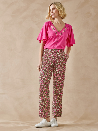 Pantalon fluide élastiqué
