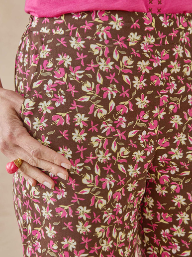 Pantalon fluide élastiqué