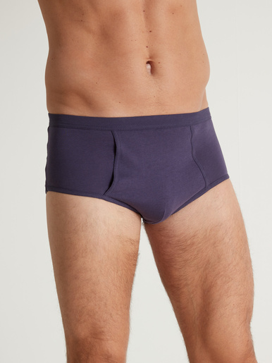 Lot de 4 slips hauts ouverts pur coton