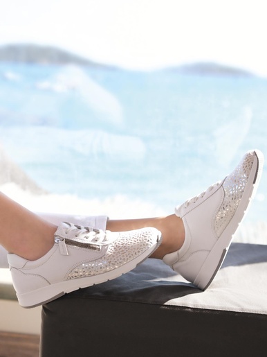 Baskets extensibles idéal hallux valgus - Pédiconfort - Blanc