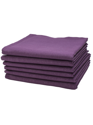 Lot de 6 serviettes de table unies