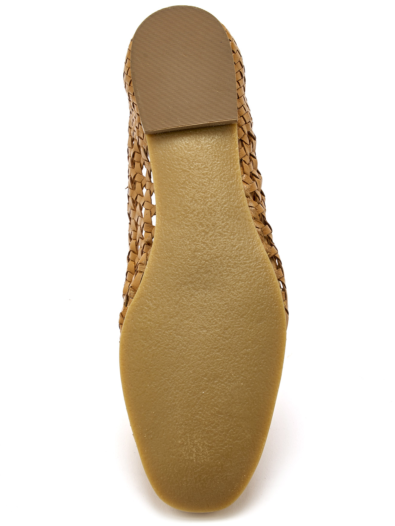 ballerines cuir tressé
