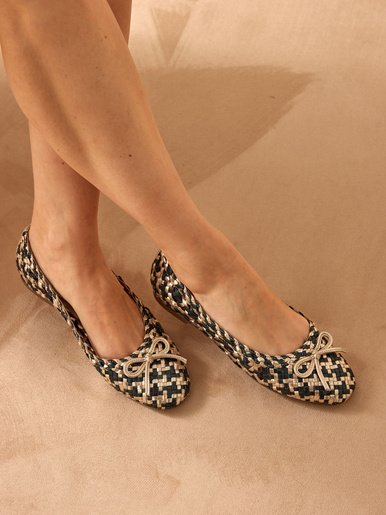 Ballerines en cuir tressées - Pédiconfort -