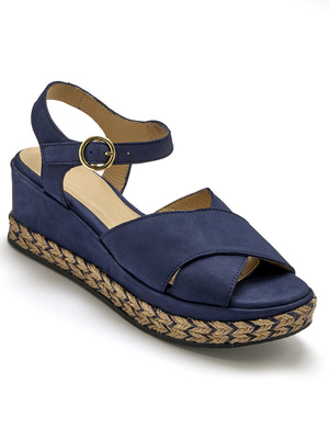 Escarpins Donna Soft en coloris Bleu Femme Chaussures Chaussures à talons Chaussures compensées et escarpins 