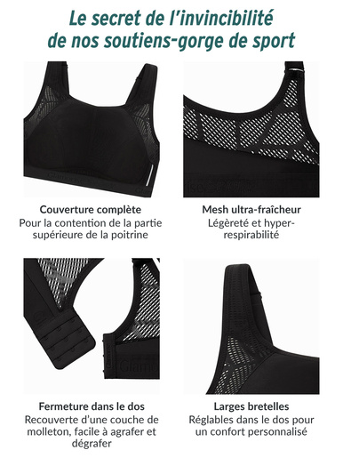 Soutien-gorge Sport Mesh anti-humidité