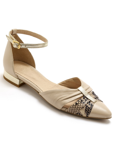 Babies tout cuir - Pédiconfort - Beige