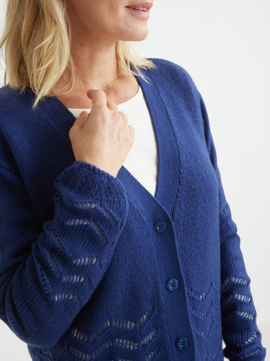 Gilet long encolure V