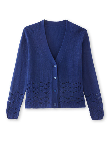 Gilet long encolure V