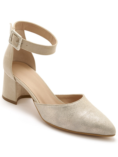 Escarpins avec bride cheville - Pédiconfort - Beige