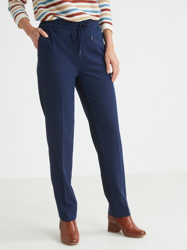 Pantalon élastiqué - Daxon - Marine