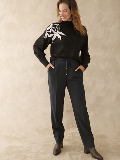 Pantalon élastiqué
