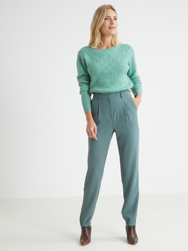 Pantalon élastiqué dos bas élastiqué