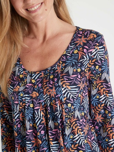 Tee-shirt tunique manches longues