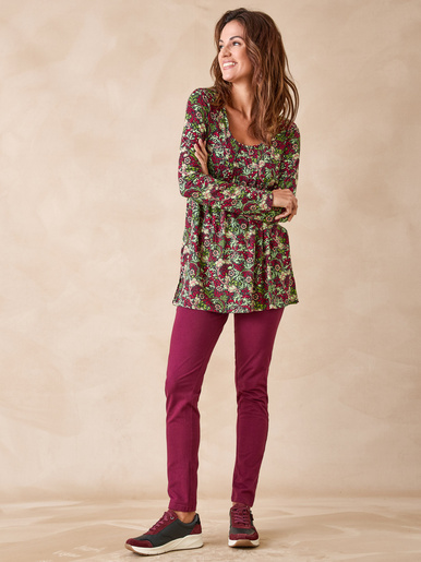 Tee-shirt tunique manches longues