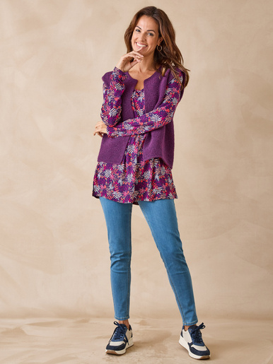 Tee-shirt tunique manches longues