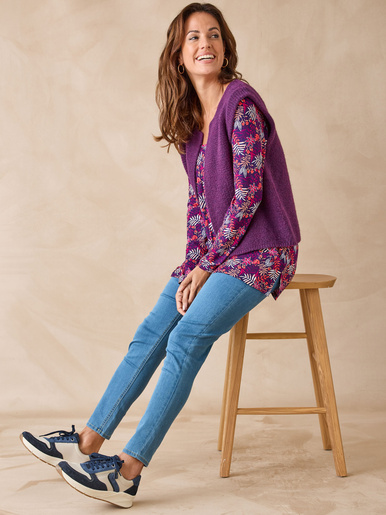 Tee-shirt tunique manches longues