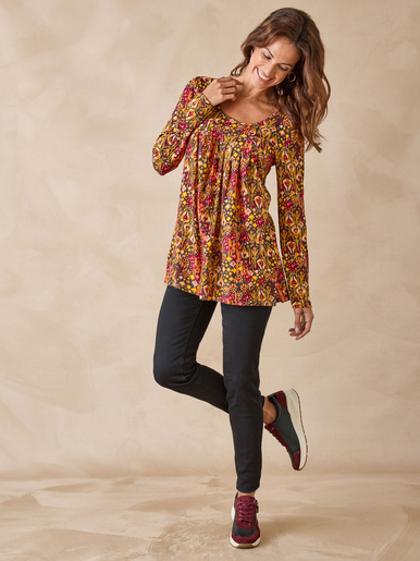 Tee-shirt tunique manches longues