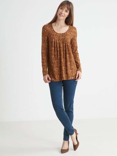 Tee-shirt tunique manches longues