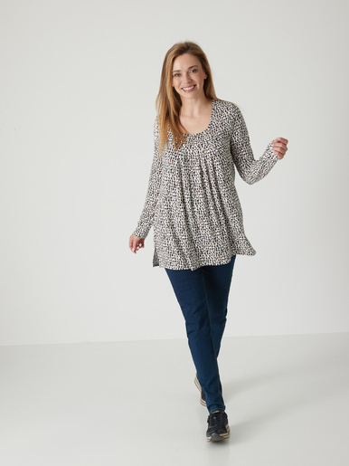Tee-shirt tunique manches longues