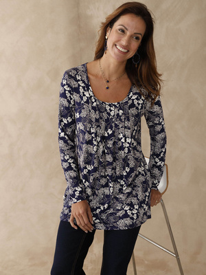 Tee-shirt tunique manches longues