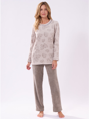 Grande Taille ViewHuge Pyjamas Haut Et Bas sous-VêTements Thermiques pour Femmes 