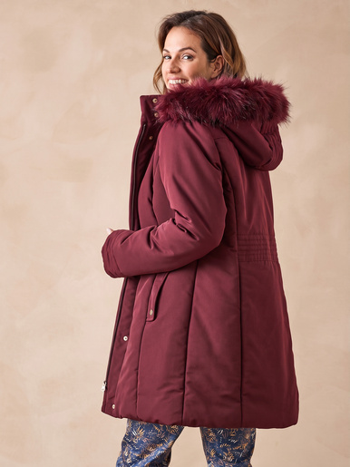 Parka longue déperlante - Daxon - Bordeaux