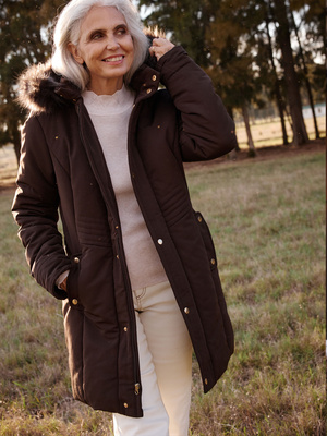 Parka longue déperlante