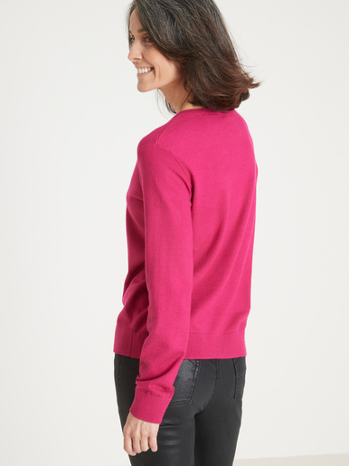 Cardigan élégant boutons-bijoux - Daxon - 