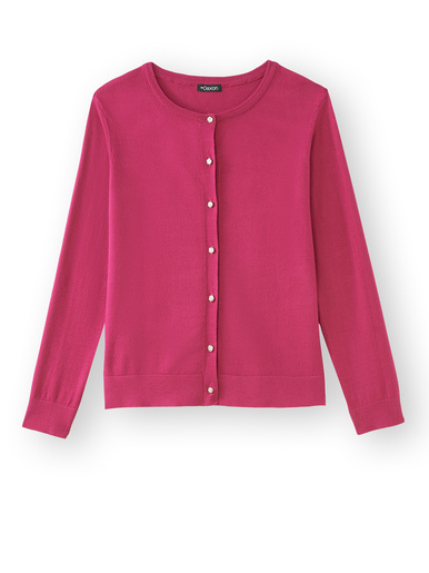 Cardigan élégant boutons-bijoux - Daxon - 