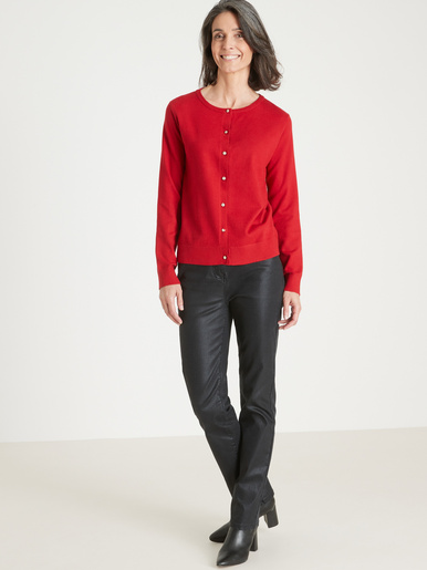 Cardigan élégant boutons-bijoux