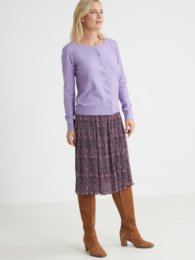 Cardigan élégant boutons-bijoux - Daxon - 