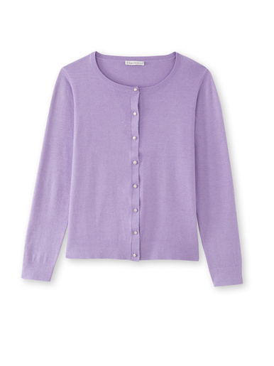 Cardigan élégant boutons-bijoux - Daxon - 