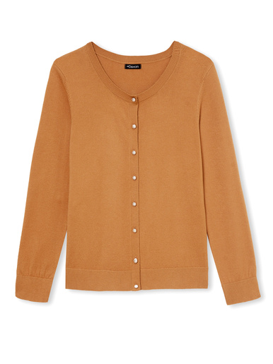 Cardigan élégant boutons-bijoux - Daxon - 