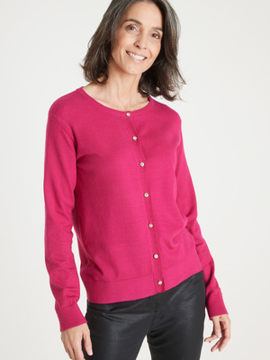 Cardigan élégant boutons-bijoux