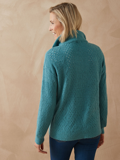 Pull col montant zippé