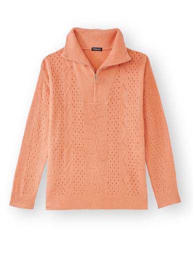 Pull col montant zippé