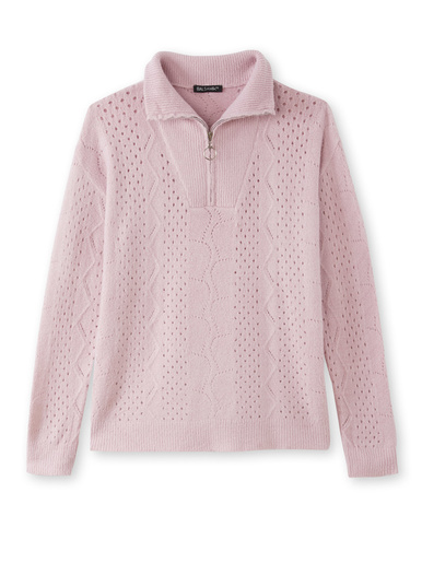Pull col montant zippé