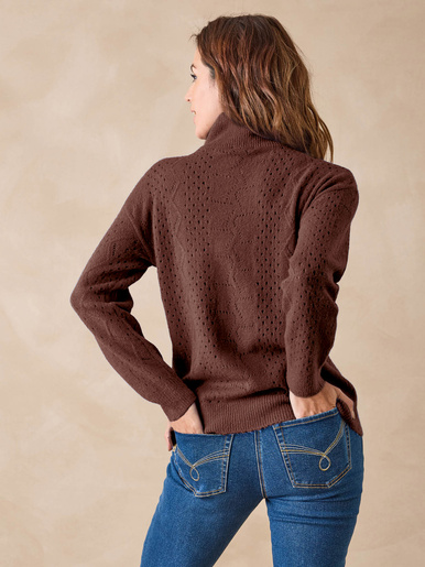 Pull col montant zippé
